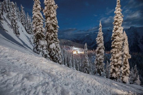 Paysage d'hiver en Colombie Britannique