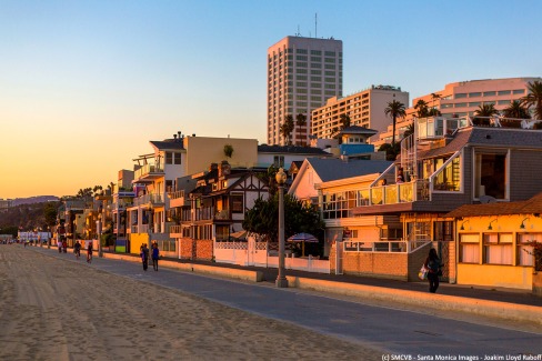 Coucher de soleil à Santa Monica