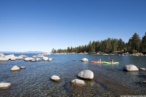 Kayak sur le lac Tahoe