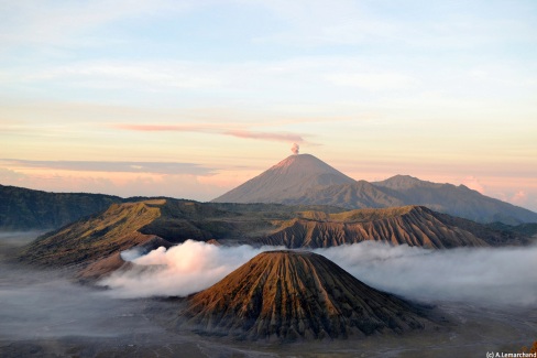 Panorama sur le mont Bromo