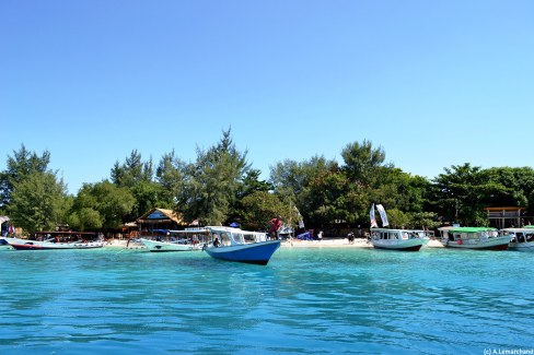 Rivages de l'ile de Gili Trawangan