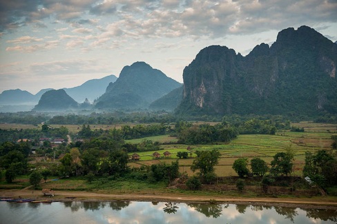 Les pains de sucre de la région de Vang Vieng