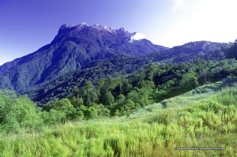 Paysage du mont Kinabalu dans l'état de Sabah à Bornéo