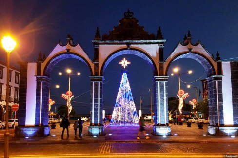 Noël sur l'île de São Miguel dans l'archipel des Açores