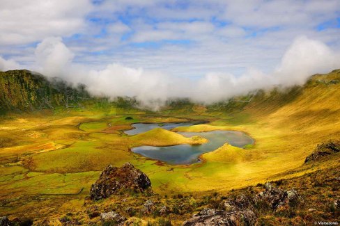 Le belvédère de Caldeirão, sur l'île Corvo
