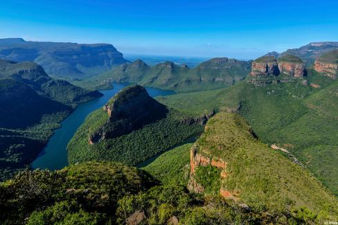 Vue panoramique du Blyde River Canyon en Afrique du Sud