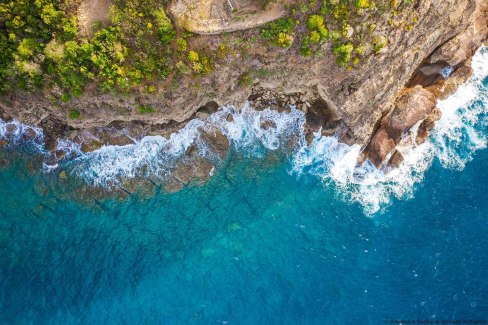 Vue aérienne des Pillars Mermaid à Antigua