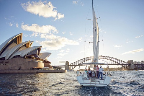 Sailing on Sydney Harbour, Sydney, NSW