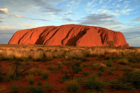 Uluru, centre rouge