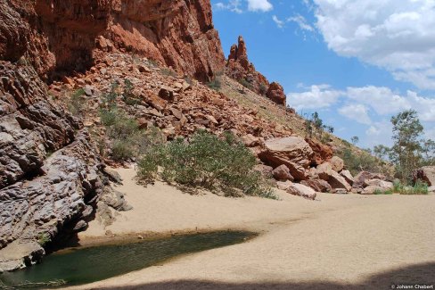 Paysages de l'Outback traversés en train en Australie