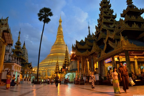 La pagode Shwedagon à Yangon