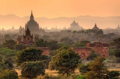 Panorama sur la plaine de Bagan
