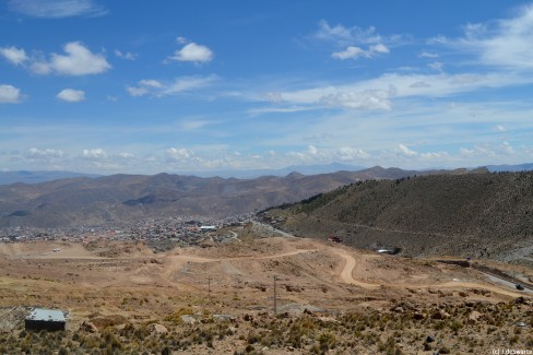 Vue de Potosi depuis le Cerro Rico