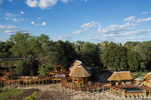 Lodge intégré dans la nature du Botswana - Delta de l'Okavango