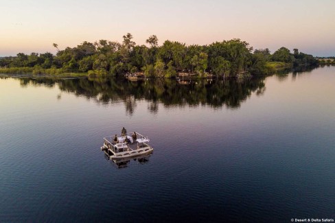 Dîner romatique sur l'eau - Rivière Chobe