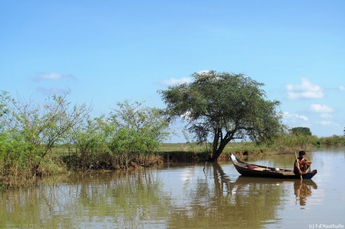 Pecheurs sur le Lac Tonlé Sap