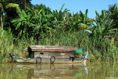 "Houseboat" sur la rivière Sangker