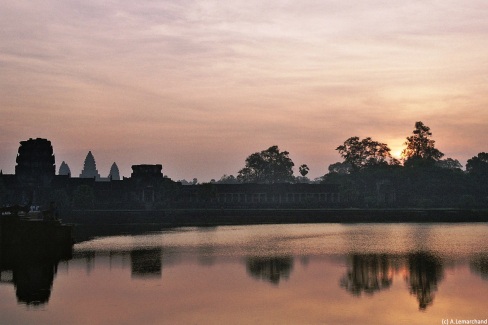 Angkor Wat à la tombée du jour