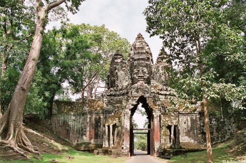 Porte d'entrée nord du site des temples d'Angkor