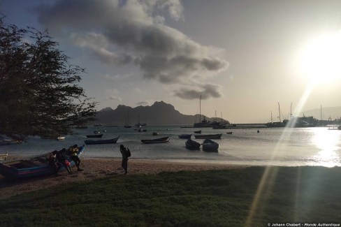 Plage de Mindelo sur l'île de Sao Vicente au Cap-Vert