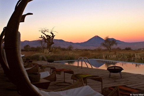 Hôtel de luxe dans le désert d'Atacama