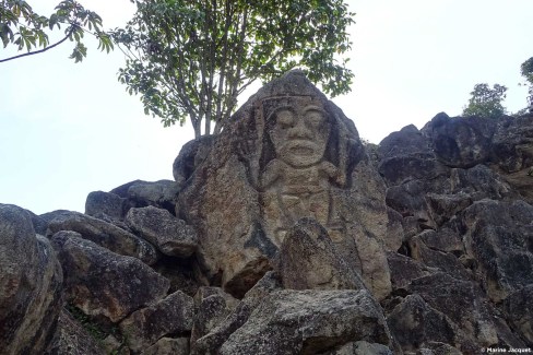 Statue dans les alentours de San Agustin en Colombie