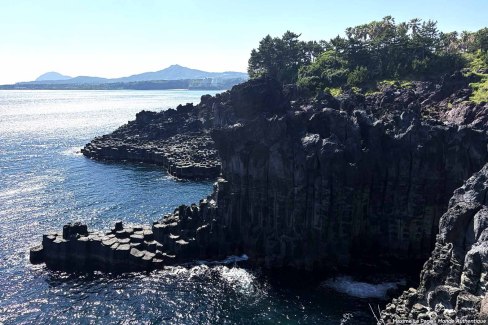 Falaises de Jusangjeolli sur l'île de Jeju