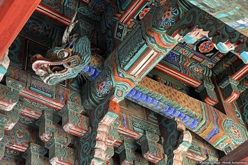Dancheong, détail de charpente