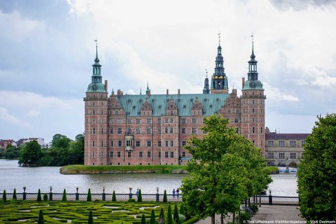 Les jardins du château de Frederiksborg, Sealand, Danemark