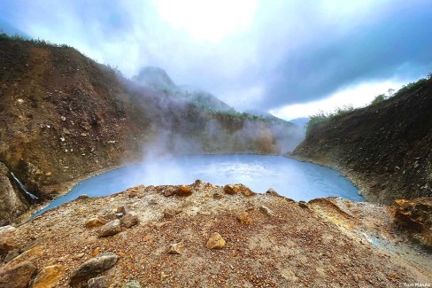 Le célèbre Boiling Lake de la Dominique