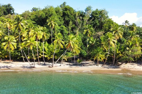 Plage de Batibou Beach dans le nord de l'île de la Dominique