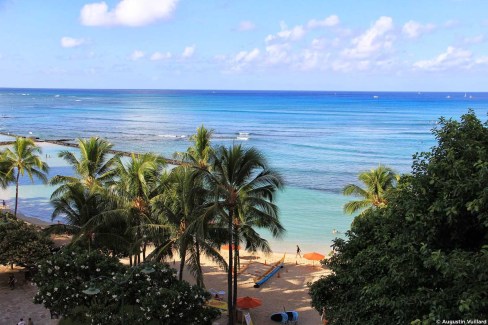 Plage de Waikiki sur Big Island à Hawaï