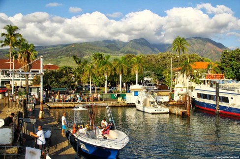 Port Lahaina sur l'île de Maui dans l'archipel d'Hawaï