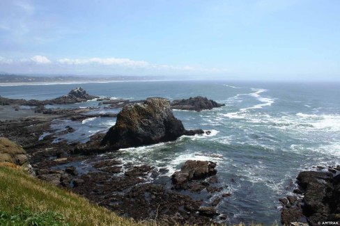 Vue sur le Pacifique depuis le Coast Starlight