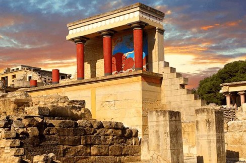 Palais de Knossos en Crète