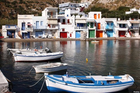 Village de pêcheurs à Milos