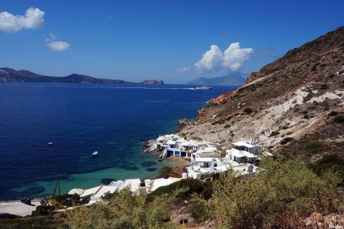 Village les pieds dans l'eau dans les Cyclades