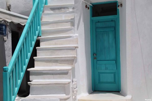 Dans les ruelles de Naxos, Cyclades en Grèce