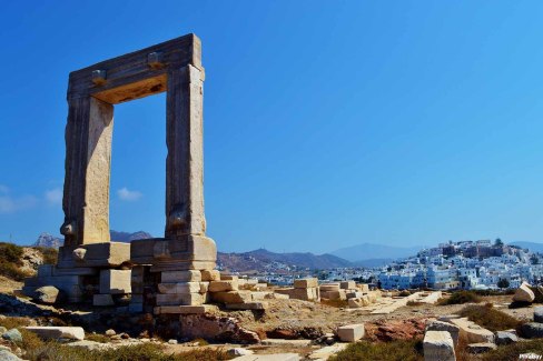 Porte d'Apollon à Naxos dans les Cyclades