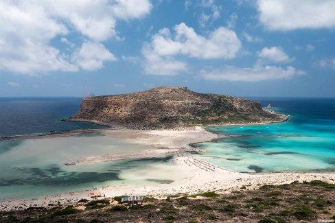 Grèce, Crète, paysage spectaculaire à Balos Beach