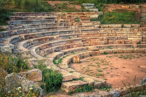 Grèce antique - amphithéâtre d'Epidaure dans le Péloponnèse