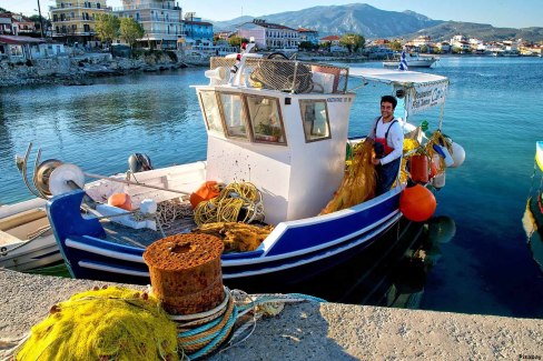 Retour de pêche dans les Cyclades