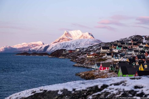 Point de vue sur Nuuk au Groenland