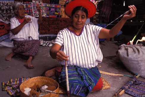 Rencontres avec les habitants à Santiago, Atitlan