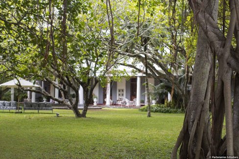 Hôtel à l'architecture coloniale à l'île Maurice