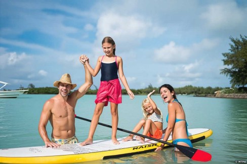 Activités nautiques en famille à l'île Maurice