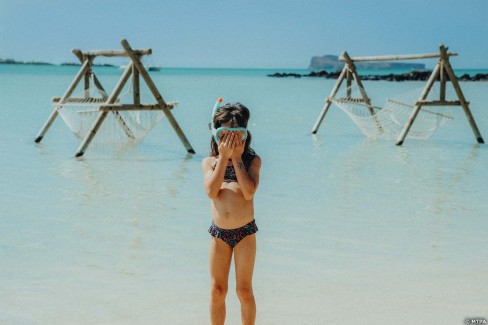 Snorkeling en famille à l'île Maurice