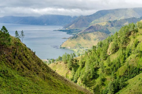 Lake Toba in Sumatra, Indonesia