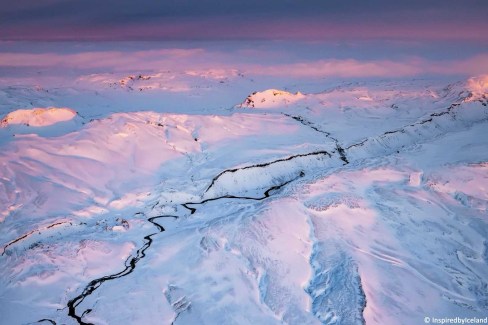 Survol du Parc national Halendid, Islande