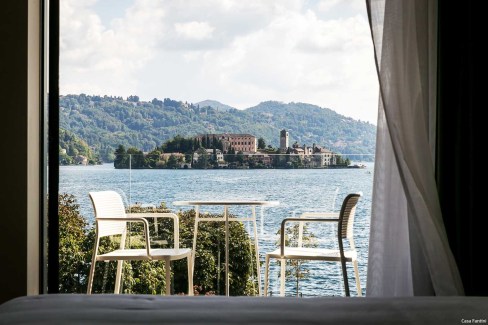 Chambre avec vue sur le lac d'Orta